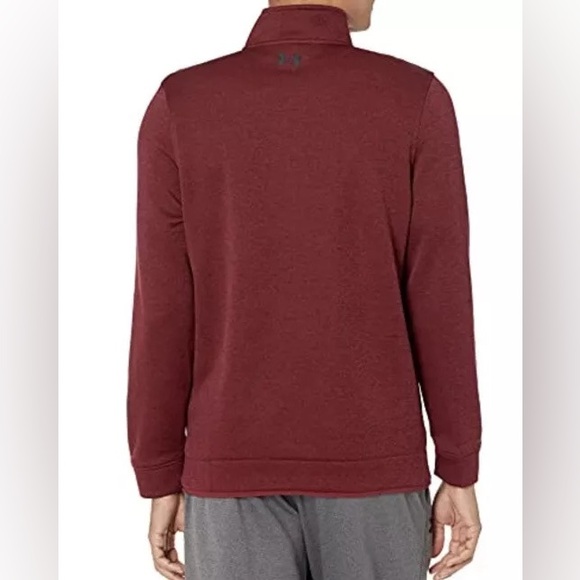 EUC Men’s Under Armour Loose Storm1 Red Heather Golf 1/4 Zip Sweatshirt Size XXL - Picture 7 of 10